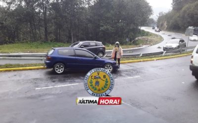Seis accidentes en tres kilómetros, esto ocurrió en la Ruta Interamericana