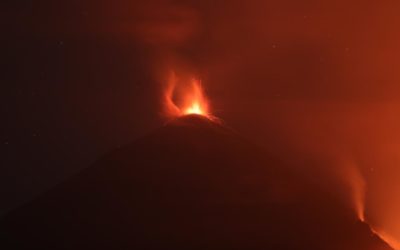 Volcán de Pacaya aumenta actividad