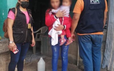 PNC rescata a menor de 13 años y a su hija de un año de nacida