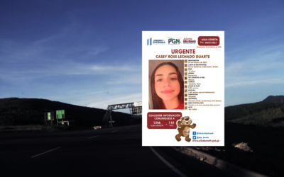 Menor pidió hacer parada en ruta y ya no regresó al vehículo, está desaparecida