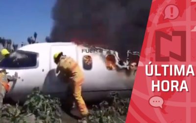 Mueren seis militares tras desplomarse aeronave