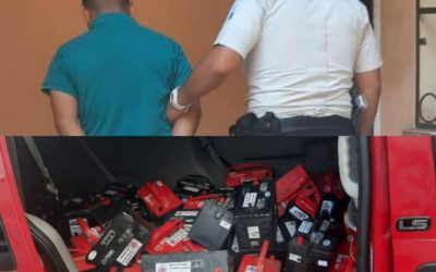 Detenido por el robo de 40 baterías de vehículo