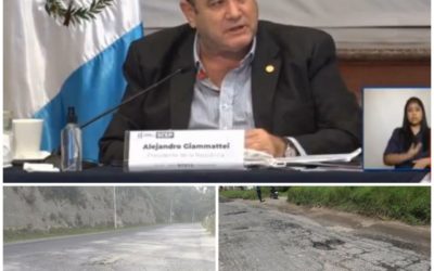 Alejandro Giammattei sobre la carretera Cito-Zarco: «Conozco el problema, pero la solución no está en mis manos»