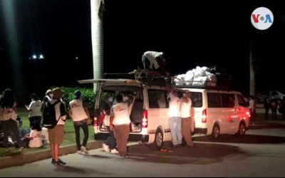 Caravana de migrantes sale de Honduras hacia EE.UU., Guatemala declara estado de prevención