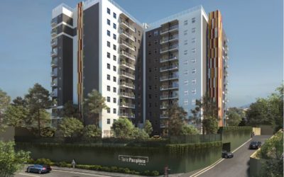 Colocan primera piedra del proyecto Torre Pamplona de 116 apartamentos, será el primer edificio de este tipo en el sector