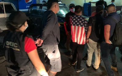 PNC captura a alias «El Sope», «El Marvicho», «El Lobo» y «El Peter» tras persecución a pie en Escuintla