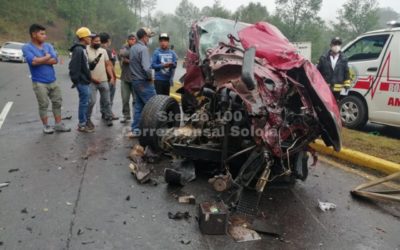 Menor de 11 años conducía un vehículo que impactó contra un camión. Falleció por los múltiples golpes