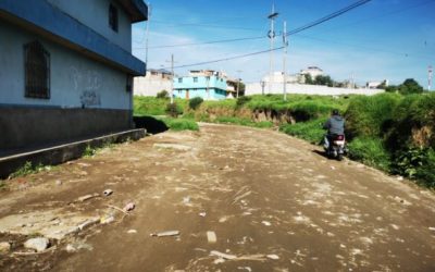Vecinos quetzaltecos preocupados por desbordamiento de río