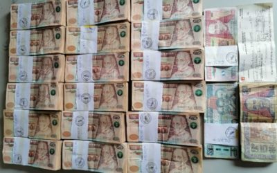 PNC arresta a motorista quien llevaba más de Q178 mil