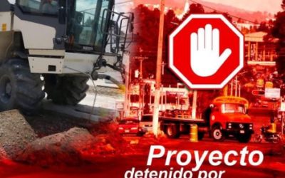 Denuncia por corte de árboles frena recapeo en la 4ª calle, zona 3 de Quetzaltenango