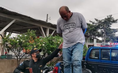 Hombre capturado en Coatepeque por presuntamente extorsionar con pistola de juguete