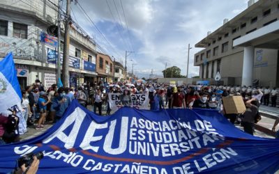 Ciudadanos muestras su rechazo al gobierno de Alejandro Giammattei y a la gestión de Consuelo Porras