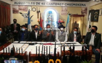 Silla de Atanasio Tzul ya es exhibida por la organización de los 48 Cantones en Totonicapán