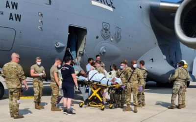 Una mujer afgana dio a luz a bordo de un avión de evacuación de Estados Unidos