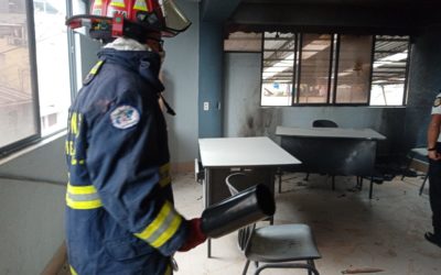 Controlan conato de incendio en Gobernación Departamental de San Marcos