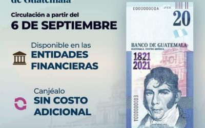 Inicia circulación de billete conmemorativo del Bicentenario de Independencia