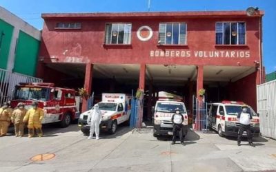 Roban equipo de desinfección a Bomberos Voluntarios