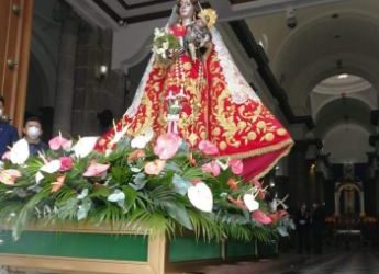 Suspenden procesión intramuros de imagen de la Virgen del Rosario