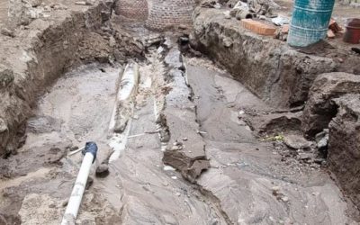 Muni de Salcajá denuncia daños en obra que construía en el centro del municipio