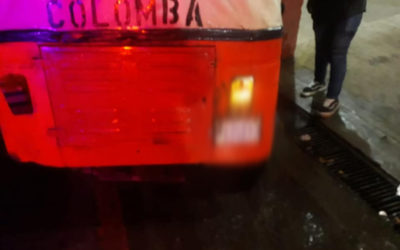 Disparan proyectiles de arma de fuego contra joven piloto de tuc tuc en Colomba Costa Cuca
