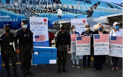 Honduras recibe más de 100 mil vacunas contra el COVID-19 donadas por EE. UU.