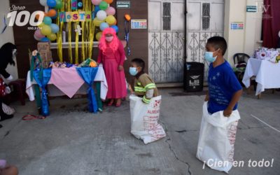Aún se juega el «avioncito»; celebran con niños en La Esperanza