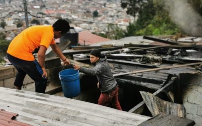 Solidaridad de vecinos fue vital para que el incendio de la zona 1 de Xela no se extendiera a otros inmuebles