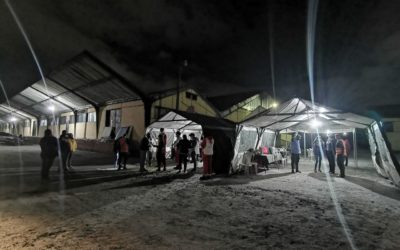 Poca afluencia de personas en el puesto de vacunación nocturno habilitado en Xela