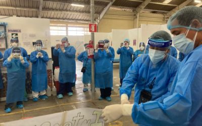 Inauguran el «Intensivo D» del hospital temporal de Quetzaltenango