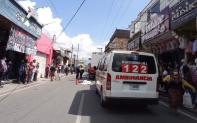 Peatón muere luego de ser arrollado por camión