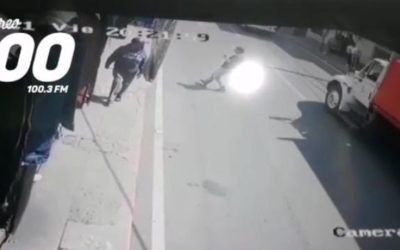 Cámara graba mortal accidente entre las zonas 1 y 3 de Quetzaltenango