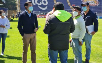 Inspeccionan el estadio Mario Camposeco por el regreso de afición