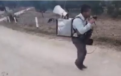 Hombre azota a predicador en Huehuetenango