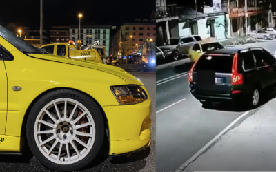 Exceso de velocidad: Accidente en la subida de la Colonia Molina queda grabado