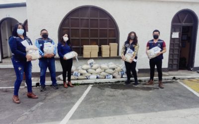 Damas Rotarias entregan alimento fortificado en Palestina de Los Altos