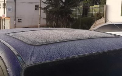 Primera helada de la temporada de fin de año en Xela