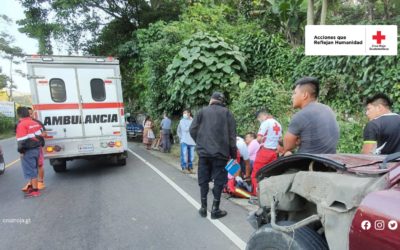 Tráiler y picop colisionan en jurisdicción e El Palmar, Quetzaltenango