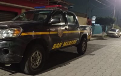 Unidades policiales de San Marcos, apoyan para ejecutar operativos de despistolización en Quetzaltenango