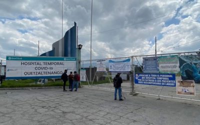 En el hospital temporal de Xela hay once pacientes internados, todos no están vacunados contra el COVID-19