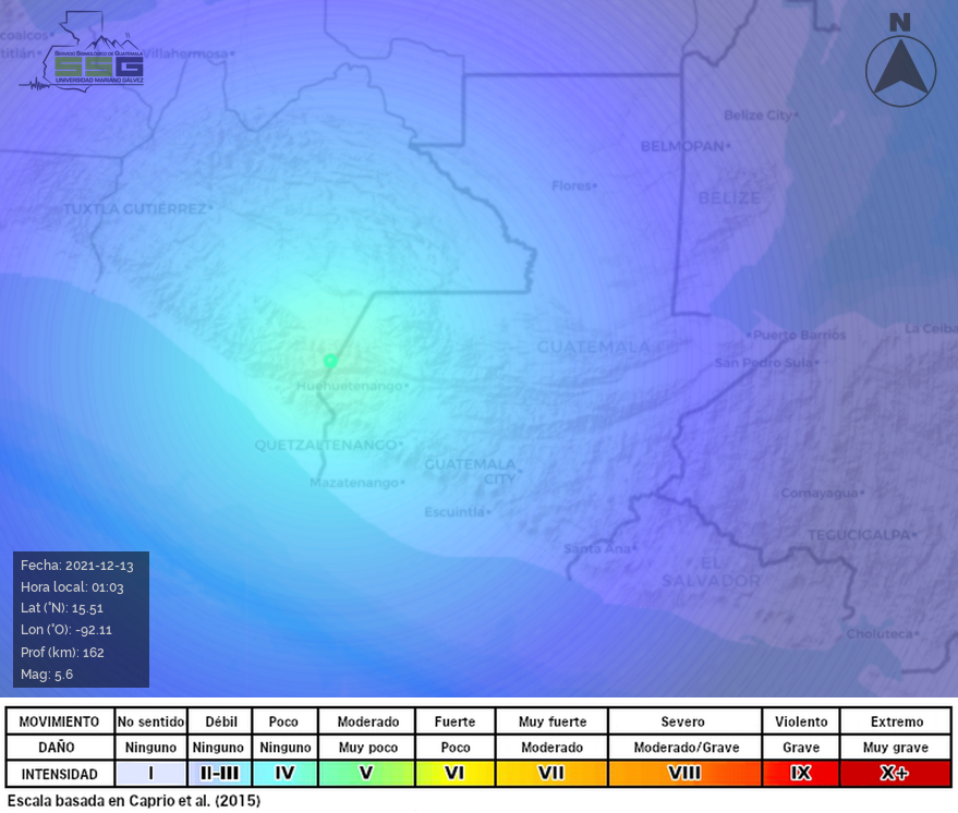 Un sismo 5,6 se produce en el estado mexicano de Chiapas