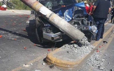 Impactante accidente en el ingreso a San Juan Ostuncalco