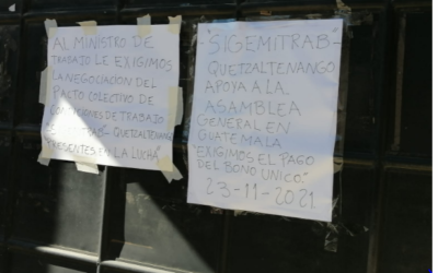 Sindicato del Ministerio de Trabajo exige bono único de Q8 mil para cada empleado