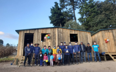 Construyen seis viviendas de emergencia en Llanos del Pinal