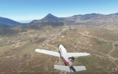 Argentino vuela sobre Quetzaltenango con simulador virtual
