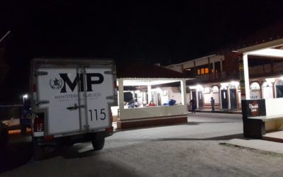 El MP procesa escena en centro recreativo Chicovix , donde un hombre de 26 años falleció este domingo