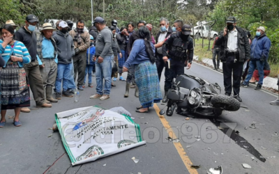 Menor de edad muere en accidente de tránsito en Sololá