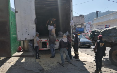 Destruyen en Quetzaltenango producto de contrabando