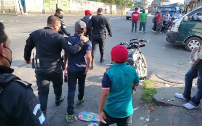 Tres menores de edad detenidos por robo de teléfonos