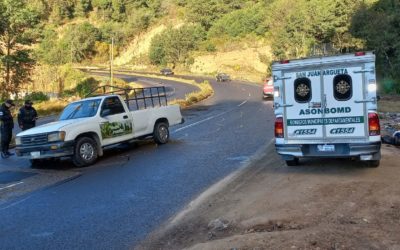 Llovizna y viento causan accidente en la ruta Interamericana