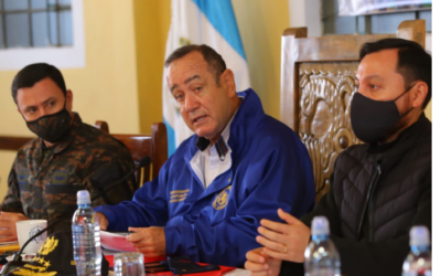 Giammattei preside segunda mesa de diálogo por conflicto en Sololá